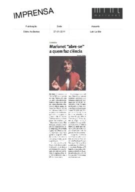 As Beiras: Marionet &quot;abre-se&quot; a quem faz ciência