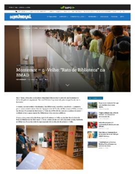 Mundial FM: Montemor-o-Velho: “Rato de Biblioteca” na BMAD