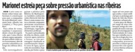 Di&aacute;rio As Beiras: Marionet estreia pe&ccedil;a sobre press&atilde;o urban&iacute;stica nas ribeiras