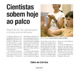 Diário de Coimbra: Cientistas sobem hoje ao palco
