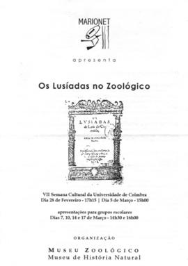 Folha de sala: Os Lus&iacute;adas no Zool&oacute;gico