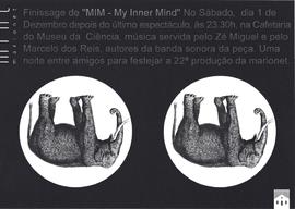 Flyer finissage: MIM – My Inner Mind