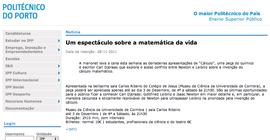 Politécnico do Porto: Um espetáculo sobre a matemática da vida