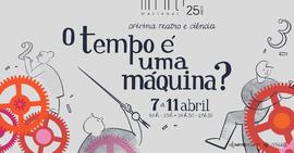 Imagem redes sociais (evento): O tempo é uma máquina? - Oficina de Teatro e Ciência