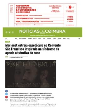 Notícias de Coimbra: Morfeu e Apneia