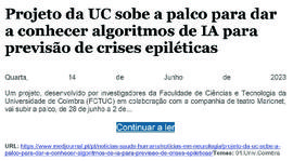 MedJournal: Projeto da UC sobe a palco para dar a conhecer algoritmos de IA para previsão de cris...