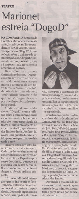 Diário As Beiras: Marionet estreia &quot;DogoD&quot;