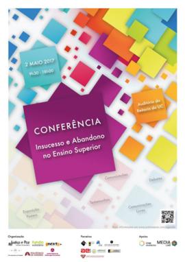 Cartaz da Conferência Insucesso e Abandono no Ensino Superior: Auto da Barca do Ensino Superior