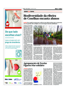 Diário de Coimbra (Diário da Turma): Biodiversidade da ribeira de Coselhas encanta alunos
