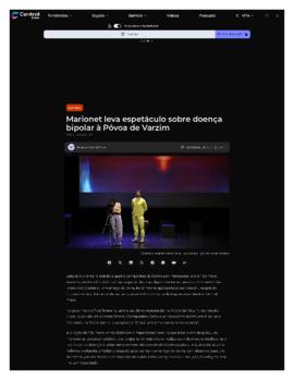 Central Press: Marionet leva espet&aacute;culo sobre doen&ccedil;a bipolar &agrave; P&oacute;voa de Varzim