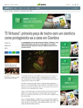 SapoMag: O&quot; Virtuoso&quot;: primeira peça de teatro com um cientista como protagonista vai a...