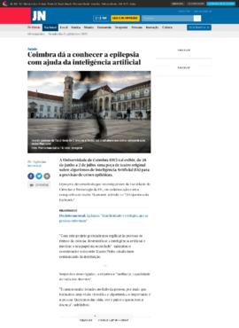 Jornal de Notícias: Coimbra dá a conhecer a epilepsia com ajuda da inteligência artificial