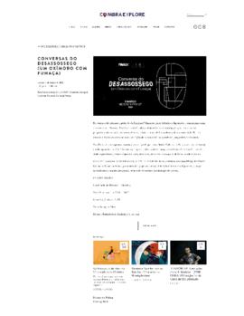 Coimbra Explore: Conversas do Desassossego (um Oxímoro com Fumaça)