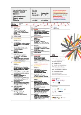 Programa dia 2: Theatre about Science