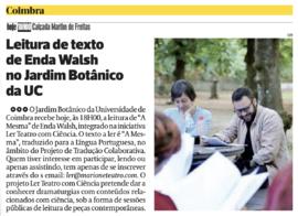 Di&aacute;rio As Beiras: Ler Teatro com Ci&ecirc;ncia