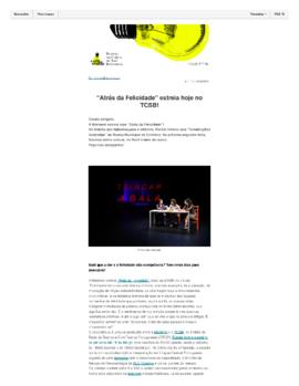 Escola da Noite: &quot;Atrás da Felicidade&quot; estreia hoje no TCSB!