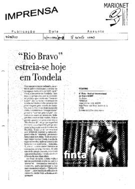Público: &quot;Rio Bravo&quot; estreia-se hoje em Tondela