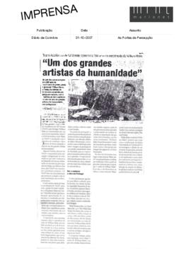 Diário de Coimbra: Teatro Académico de Gil Vicente comemora 250 anos do nascimento de William Bla...
