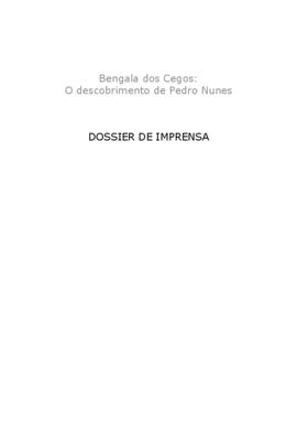 Dossier de imprensa - A Bengala dos Cegos