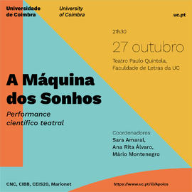Cartaz: A Máquina dos Sonhos - Apresentação Científico-Teatral