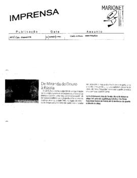 Notícias Magazine: De Miranda do Douro à Rússia
