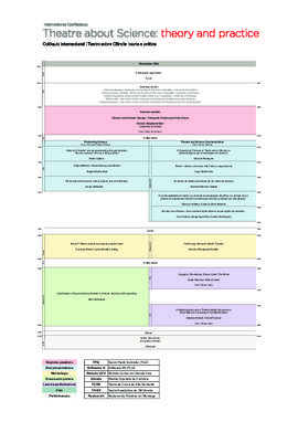 Programa: Colóquio Internacional Theatre about Science: Theory and Practice