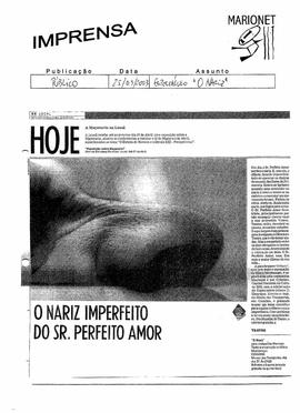 Público: O Nariz imperfeito do Sr. Perfeito Amor