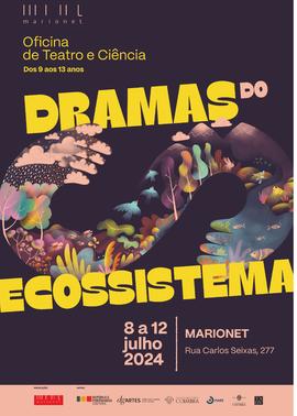 Cartaz: Dramas do Ecossistema - Oficina de Teatro e Ciência