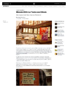 Not&iacute;cias UC: Mimesis 2026; Ler Teatro com Ci&ecirc;ncia - Sil&ecirc;ncio que se vai ler "Amor, Mentiras ...