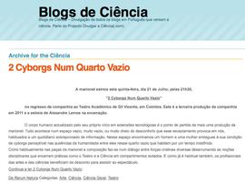 Blogs de Ciência: 2 Cyborgs Num Quarto Vazio