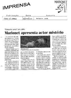 Diário de Coimbra: Marionet apresenta actor mistério