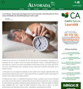 Alvorada: 15 de Março_Associação Portuguesa de Sono assinala o Dia Mundial do Sono com atividades...