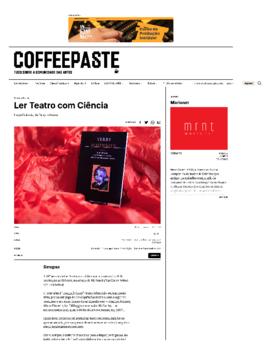Coffeepaste: Ler Teatro com Ci&ecirc;ncia - Insignific&acirc;ncia, de Terry Johnson