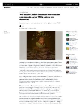 Notícias UC: &quot;O Virtuoso&quot; pela Companhia Marionet em coprodução com o TAGV estreia em d...