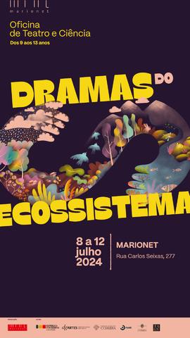 Imagem redes sociais: Dramas do Ecossistema - Oficina de Teatro