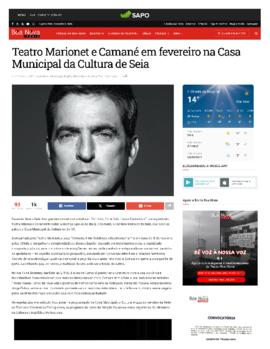 Rádio Boa Nova: Teatro Marionet e Camané em fevereiro na Casa Municipal da Cultura de Seia