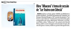 Marionet apresenta "Albacora" na Biblioteca Carlos Fiolhais