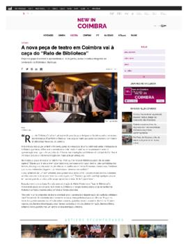 New in Coimbra: A nova peça de teatro em Coimbra vai à caça do &quot;Rato de Biblioteca&quot;