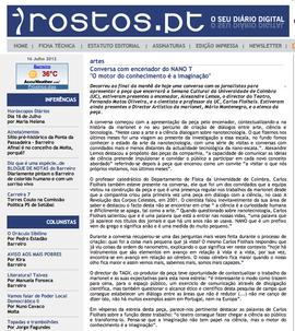 Rostos online: Conversa com encenador do Nano T