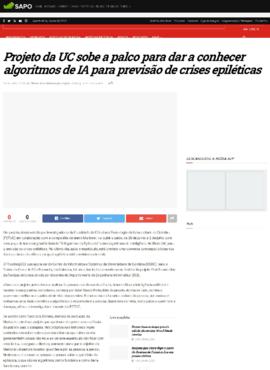 Rádio Boa Nova: Projeto da UC sobe a palco para dar a conhecer algoritmos de IA para previsão de ...