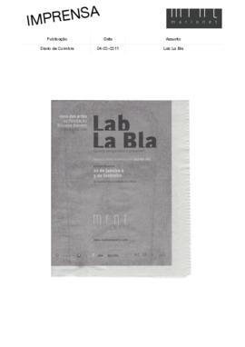 Diário de Coimbra: Lab La Bla