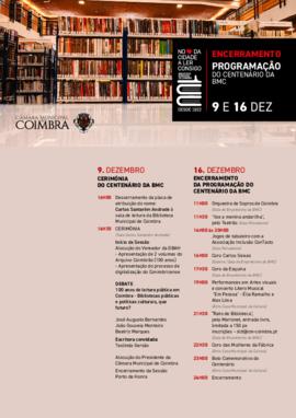 Programação encerramento CMC: Rato de Biblioteca