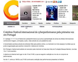 Revista C: Coimbra_Festival internacional de cyberperformance pela primeira vez em Portugal