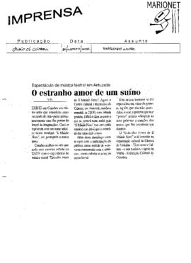 Diário de Coimbra: O estranho amor de um suíno