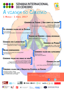 Cartaz: Semana Internacional do Cérebro 2017 - Dar Corpo ao Cérebro