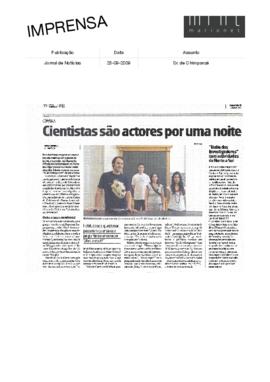 Jornal de Notícias: Cientistas são actores por uma noite
