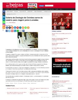 Diário As Beiras: Galeria de Zoologia de Coimbra serve de cenário para viagem pelos Lusíadas