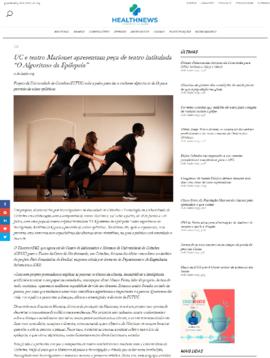 HealthNews: UC e teatro Marionet apresentam peça de teatro intitulada &quot;O Algoritmo da Epilep...