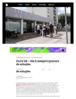 Rimas e Batidas: Cu.Co.24 - Dia 3 - Sempre a procura de soluções 2024-09-07